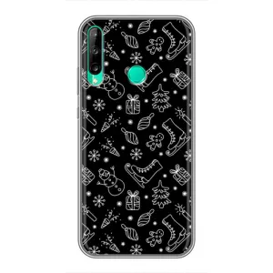 Новогодние, Праздничные Чехлы для Huawei Y7p (2020) - 2024 год (Новогодний фон)