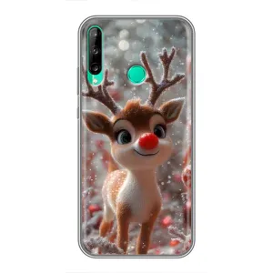 Яркий чехол для Huawei Y7p (2020) с Зимними Оленятами