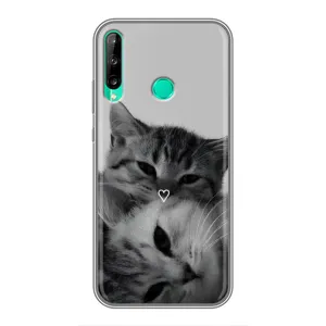 Чехол с рисунком кот на Huawei Y7p (2020) (Пара котов)