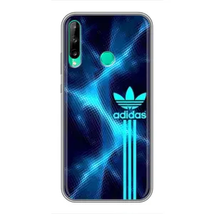 Чохли Адидас для Huawei Y7p (2020) (AlphaPrint) (Синій Адідас)
