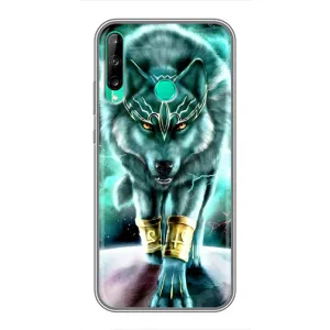 Захисні чохли для Хуавей Y7p (2020) (AlphaPrint) (ХІТ продаж) ВОВК (Яскравий вовк)