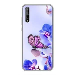 Чохли з квітами для Huawei P Smart S / Y8p (2020) (VPrint) (Метелик на квітах)