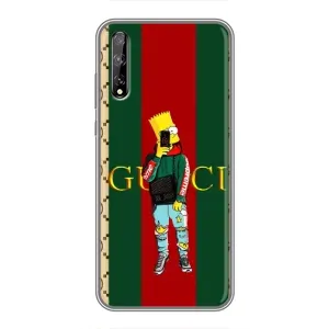 Бренднові Чохли для Huawei P Smart S / Y8p (2020) - (PREMIUMPrint) (Барт ГУЧЧІ)