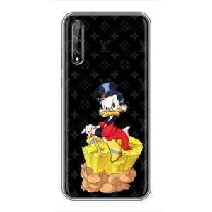 Чехли для Huawei P Smart S / Y8p (2020) - Скрудж МакДак Louis Vuitton (PREMIUMPrint) (Богатство Макдака)