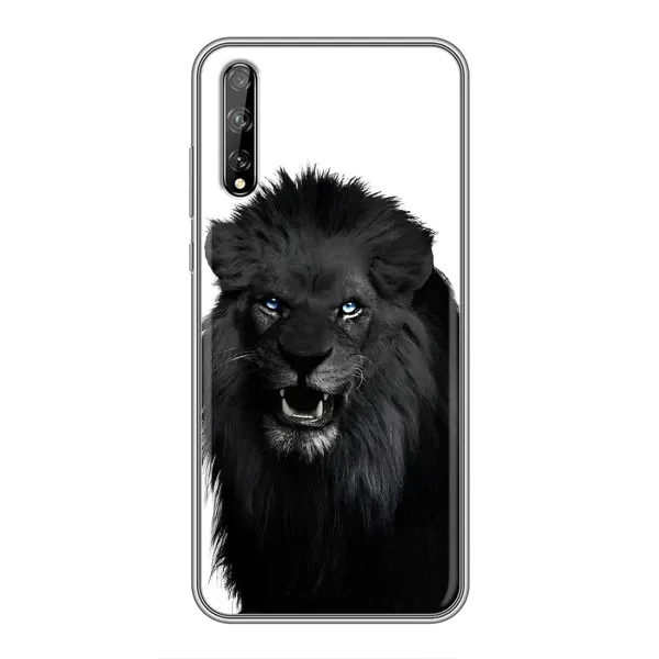Чехол с принтом «Черный ЛЕВ» для Huawei P Smart S / Y8p (2020)