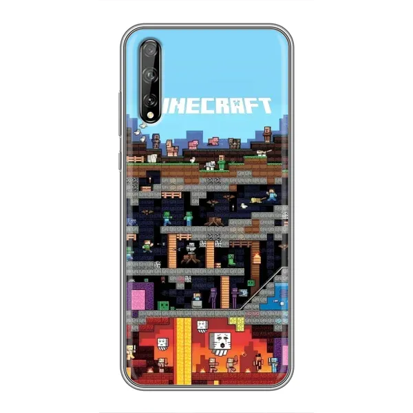 Чехол с принтом «фон Minecraft» для Huawei P Smart S / Y8p (2020)