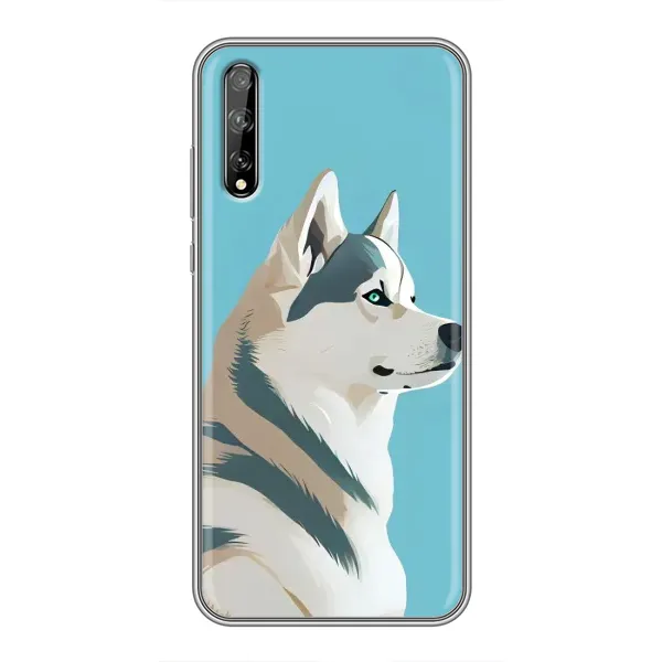 Чехол с принтом «Хаски арт» для Huawei P Smart S / Y8p (2020)