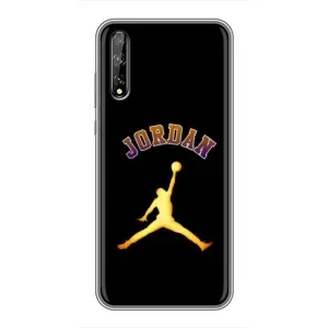 Чохли для Huawei P Smart S / Y8p (2020) - з картинкою JORDAN (AlphaPrint) (Jordan Gold)