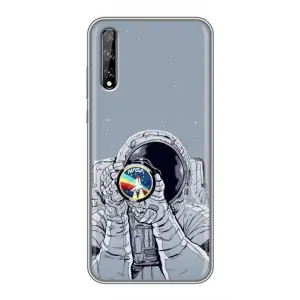 Чохол NASA для Huawei P Smart S / Y8p (2020) (AlphaPrint) (Космонавт фото)