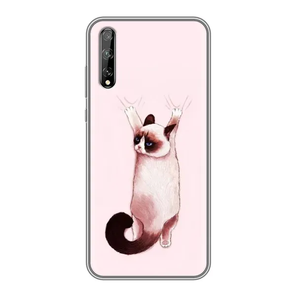 Чохол з принтом «Котик падає» для Huawei P Smart S / Y8p (2020)