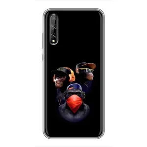 Чохол з Мавпами Huawei P Smart S / Y8p (2020) - (AlphaPrint) (Три мавпи)