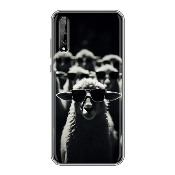 Чехол с принтом «Овечка в очках» для Huawei P Smart S / Y8p (2020)