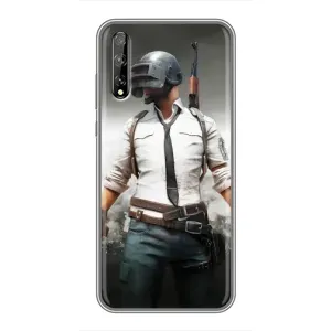 Чеjхол PUBG для Хуавей P Smart S / Y8p (2020) (AlphaPrint) (Пабг мен)