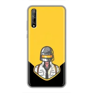 Чеjхол PUBG для Хуавей P Smart S / Y8p (2020) (AlphaPrint) (Пабг в шоломі)
