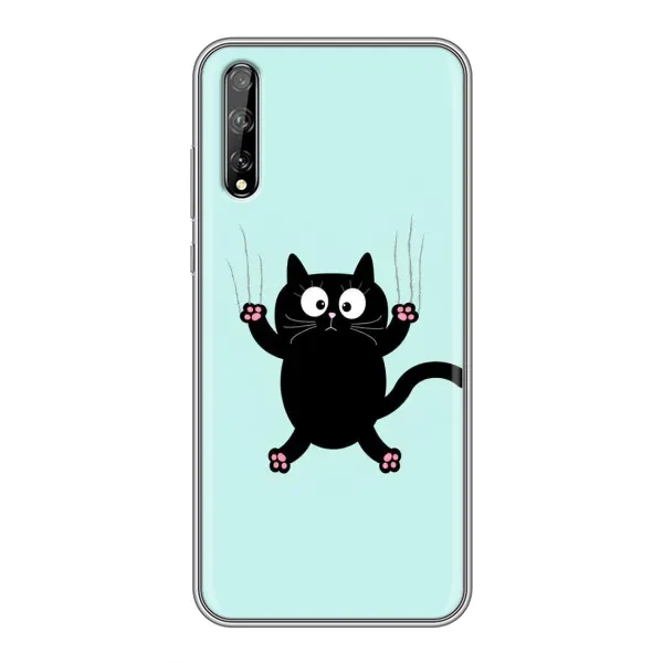 Чохол з принтом «Падаючий кіт» для Huawei P Smart S / Y8p (2020)