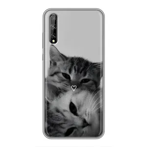 Чохол з малюнком кіт на Huawei P Smart S / Y8p (2020) (Пара котів)