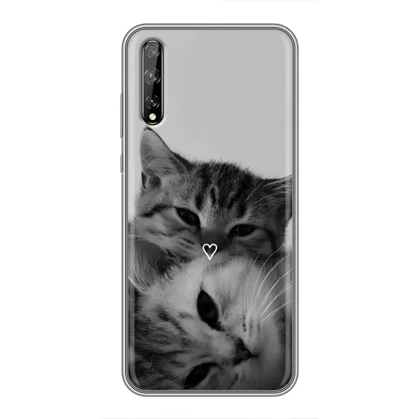 Чохол з принтом «Пара котів» для Huawei P Smart S / Y8p (2020)