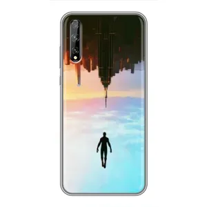 Чохол з людиною павуком для Huawei P Smart S / Y8p (2020) - (AlphaPrint) (Людина павук)