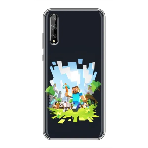 Чехол с принтом «персонажи Minecraft» для Huawei P Smart S / Y8p (2020)