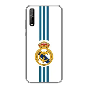ФК Реал Мадрид чохли для Huawei P Smart S / Y8p (2020) (AlphaPrint) (Реал Мадрид на білому)