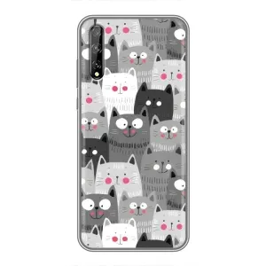 Чохли з Котиками для Huawei P Smart S / Y8p (2020) (VPrint) (Мальовані котики)