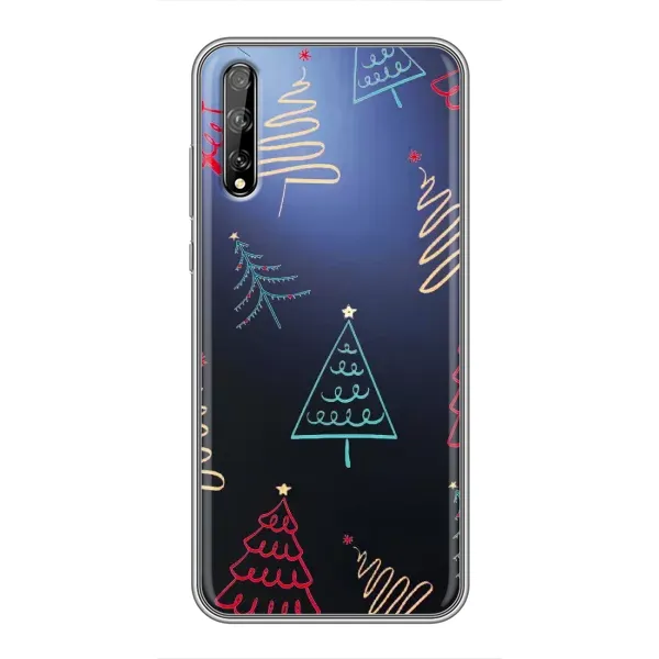 Чохол з принтом «Різдвяні ялинки» для Huawei P Smart S / Y8p (2020)