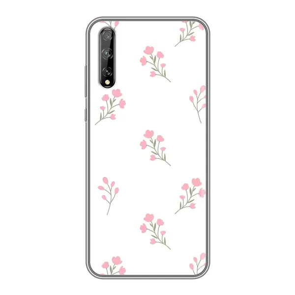 Чехол с принтом «Розовые цветы» для Huawei P Smart S / Y8p (2020)
