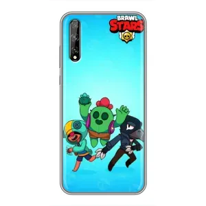 Чехлы Brawl Stars для Huawei P Smart S / Y8p (2020) (AlphaPrint) (Тріо героїв)