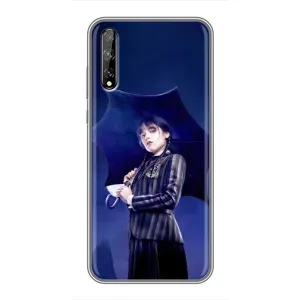 Силіконовий чохол з картинкою для Huawei P Smart S / Y8p (2020) (Венсдей)