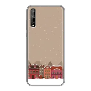 Новорічні, Святкові Чохли для Huawei P Smart S / Y8p (2020) - 2024 год (Зимове місто)