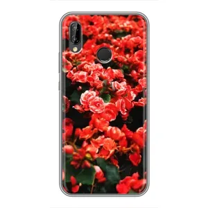 Чехлы с Цветами для Huawei Y9 2019 / Enjoy 9 Plus (VPrint) (Цветы красные)