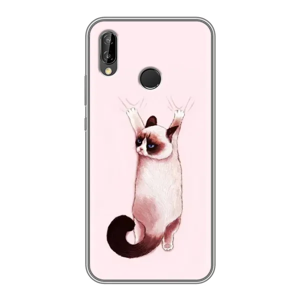 Чехол с принтом «Котик падает» для Huawei Y9 2019 / Enjoy 9 Plus