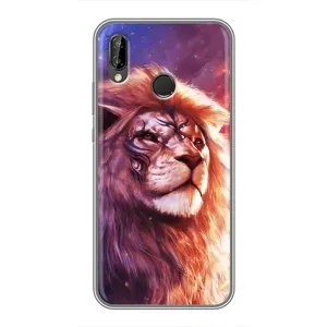 Чехол со Львом для Huawei Y9 2019 / Enjoy 9 Plus (VPrint) (Красочный Лев)