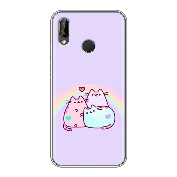 Чехол с принтом «Радужные котики» для Huawei Y9 2019 / Enjoy 9 Plus