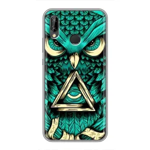 Чехол с птицами на Huawei Y9 2019 / Enjoy 9 Plus (VPrint) (Сова с глазом)