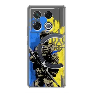 Чехлы с картинкой ЗСУ для Infinix GT 20 Pro (AlphaPrint) (АРТ солдат)