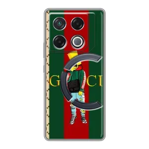 Бренднові Чохли для Infinix GT 20 Pro - (PREMIUMPrint) (Барт ГУЧЧІ)