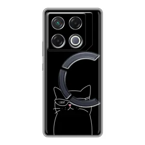 Чохол з малюнком кіт на Infinix GT 20 Pro (Байдужий кіт)