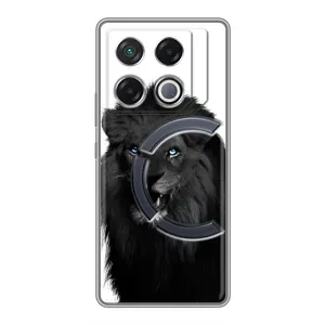 Чохли з картинкою животних Infinix GT 20 Pro (Чорний ЛЕВ)