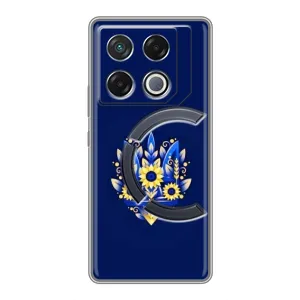Чохли для Infinix GT 20 Pro Укр. Символіка (AlphaPrint) (Квітковий Герб)