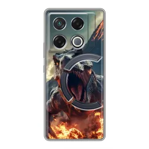 Чохол з картинкою 'Хижаки' для Infinix GT 20 Pro (Вогняний динозавр)