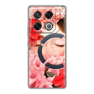 Чехлы (ART) Цветы на Infinix GT 20 Pro (VPrint) (Очі в квітах)