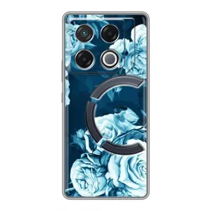 Чехлы (ART) Цветы на Infinix GT 20 Pro (VPrint) (Блактині бутони)