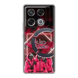 Чохол Гра в кальмара для Infinix GT 20 Pro (Охоронці Гра кальмара)