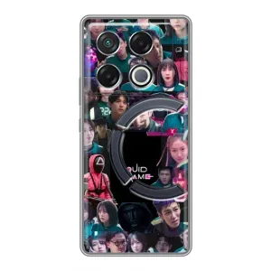 Чохол Гра в кальмара для Infinix GT 20 Pro (Колаж Гра кальмара)