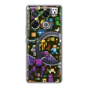 Чохол Майнкрафт на Infinix GT 20 Pro (AlphaPrint) Minecraft (Колаж Майнкрафт)