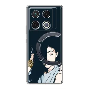 Чехол с печатью для Infinix GT 20 Pro - (Мода) (AlphaPrint) (Красивая девочка)