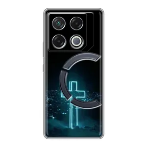 Християнські Чохли для Infinix GT 20 Pro (AlphaPrint) (Хрест і місто)