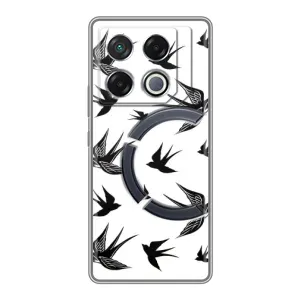 Чохол з пташками на Infinix GT 20 Pro (VPrint) (Ластівки)
