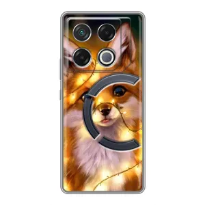 Чохли з картинкою Лисичка для Infinix GT 20 Pro (VPrint) (Лисичка в гірляндах)
